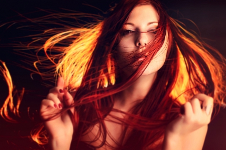 Redhead - woman, women, girls, beauty, female, girl, people, ginger, model, red