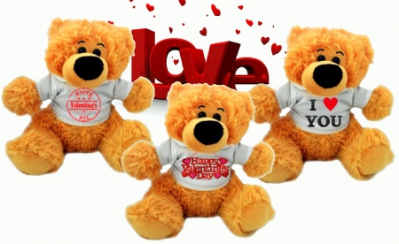 Perfect Valentine's Day - love, toys, adorable, lovely, hearts, love four seasons, valentines, teddy bears, pretty, holiday, beloved valentines, colors, gifts, cute