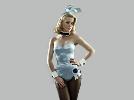 Amber Heard - 2015, playboy, wallpaper, model, beautiful, actress, blonde, amber, heard, stockings, amber heard, bunny