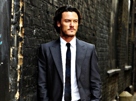 Luke Evans - actor, grey, costume, Luke Evans, man