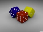 coloured dice