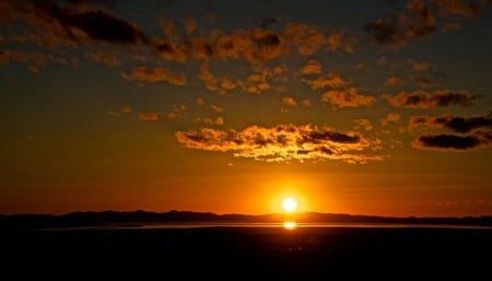 * Beautiful sunset * - sky, ocean, nature, sunset