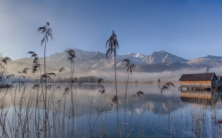 Lake Eichsee - bavaria, germany, nature, scenery, lake, mountain