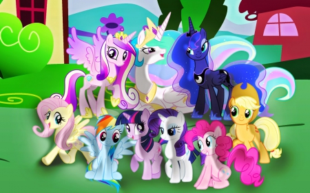 Ponies - mlp, cartoon, friendship is magic, ponies