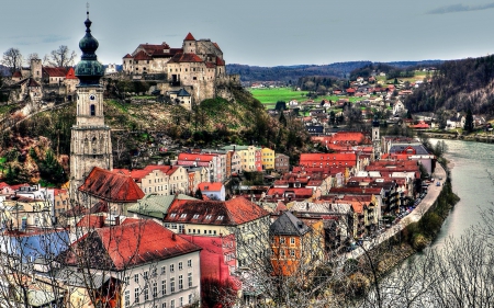 Beautiful Village - cityscapes, houses, villages, panoramic view, architecture