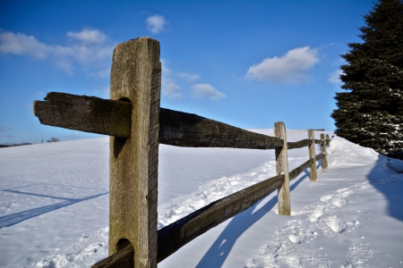 blue sky winter - cold day, beautiful winter, winter fence, blue sky winter, winter day