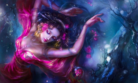 Lovely Beauty - cg, fantasy, woman, beautiful, digital, serene, girl, art