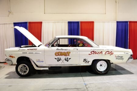 1965-Comet-Cyclone - white, classic, 1965, gasser