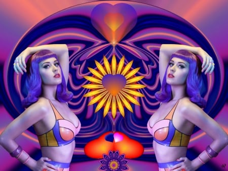 Not the Average Woman - eye candy, collage, 3d, fractal, abstract