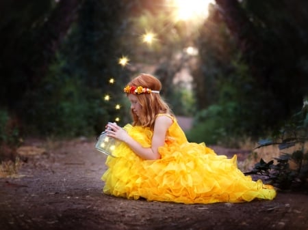 little girl - people, magic, belle, sightly, white, childhood, fair, prone, little, bonny, adorable, child, set, nature, pink, beautiful, sweet, nice, beauty, photography, pretty, baby, green, tree, cute, kid, dainty, girl, lovely, pure, comely, desktopnexus, blonde