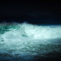 Waves at night