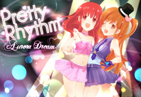 Aira and Rizumu - pretty rythm, danc, air, rizumu