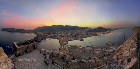 Crater the heart of Aden City in South Yemen - South Yemen, Mountains, Nature, Gulf of Aden, Crater, Sunsets, Aden, Scenery, Photograh, Beaches, Arabian Sea