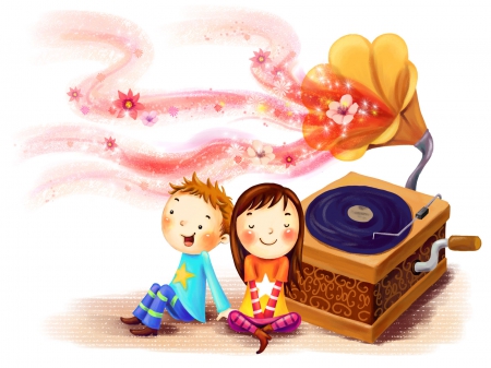 Music - music, enjoy, chillaxing, kids