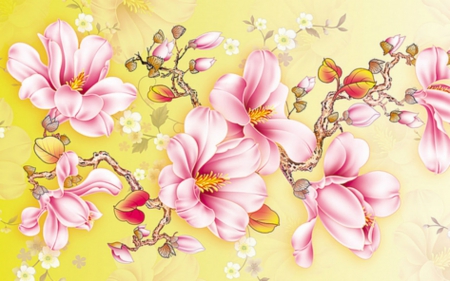 Floral Art - paint, art, flowers, draw