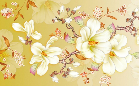 Floral Art - paint, art, flowers, draw