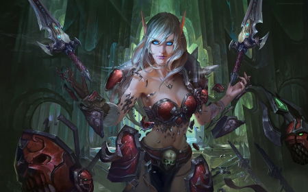 Blood elf - Female, Blood elf, Fan art, World of warcraft