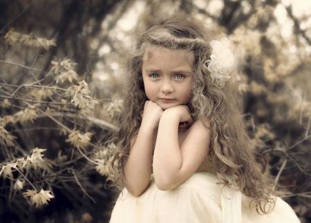 ♥ - portrait, girl, curls, hair