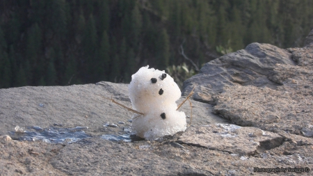 Sedona Snowman - Trees, Arizona, Sedona, Nature, Snowman, Mountain