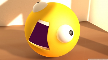 screaming emotion - emotion, screaming, yellow, ball