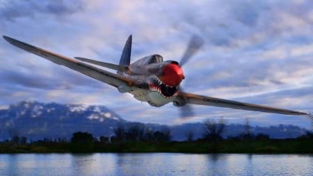 WWII Curtiss P40 - aircraft, p40, wwii, curtiss