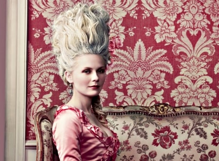 Kirsten Dunst - woman, actress, marie-antoinette, pink, kirsten dunst