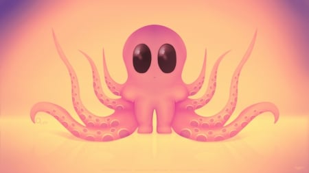 Octo - artwork, love, free, octo, download, design, funny, octopus, hd, cute, character, wallpaper