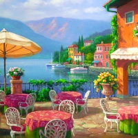 Lakeside cafe