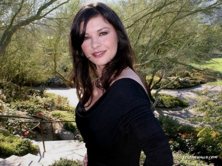 Enjoying the outdoors - actress, wales, outdoors, catherine