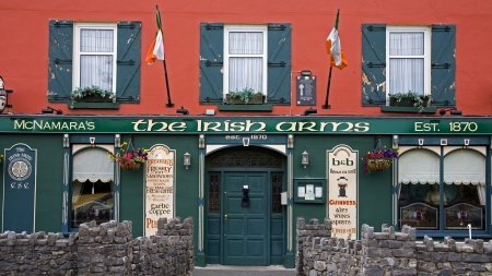 The Irish Arms - background, cool, Ireland, 1920x1080