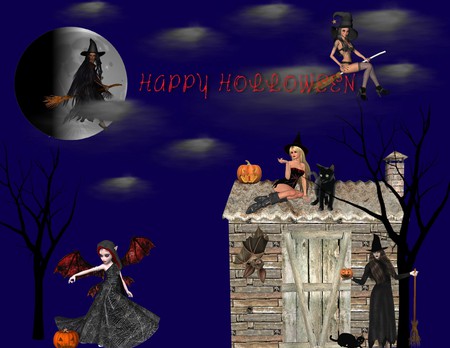 HOLLOWEEN - fantasy, 3d