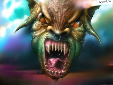 The Creature - monster, creature, sharp, 3d, teeth