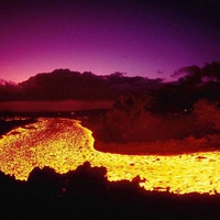 Lava Flowing