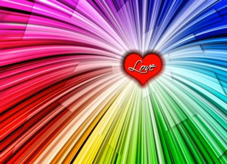 Heart rainbow - love, hearts