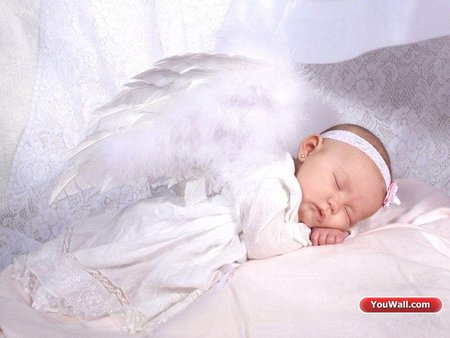 Angel Sleeping - sleeping, bed, baby, angel