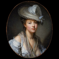 The White Hat by Greuze