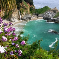 McWay Falls Julia Pfeiffer Burns State Park Near Big Sur California