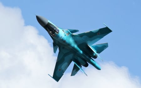 Russian Sukhoi Su-34 Upsidedown