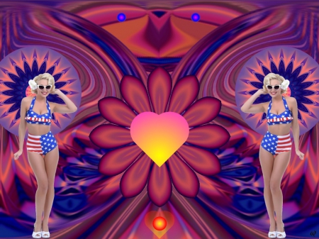 Sunset Strip - eye candy, collage, 3d, fractal, abstract