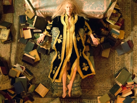 ~EVE~ - tilda swinton, books, only lovers left alive, eve, bedroom, vampire