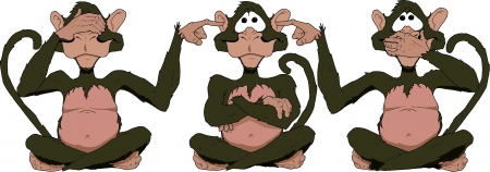 Monkey see,Speak and Hear no Evil