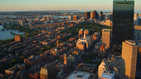 Common Park - boston, background, aerial, 1920x1080