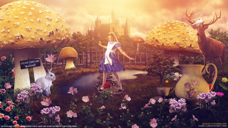 ALICE IN WONDERLAND - FANTASY, CHILD, MOVIE, BOOK