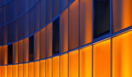 Golden Windows 1 - abstract, photography, skyscraper, photo, wide screen