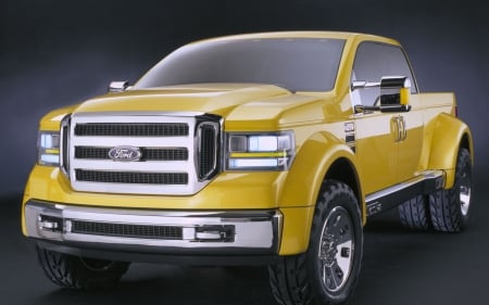 Mighty Ford F-350 Tonka - truck, pickup, ford, yellow