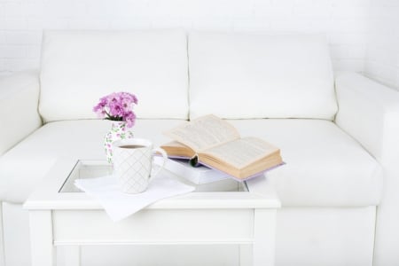 â™¥ - flower, purple, book, abstract