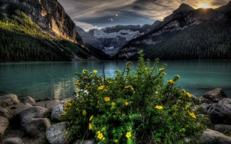 Splendor - nature, splendor, mountains, lake