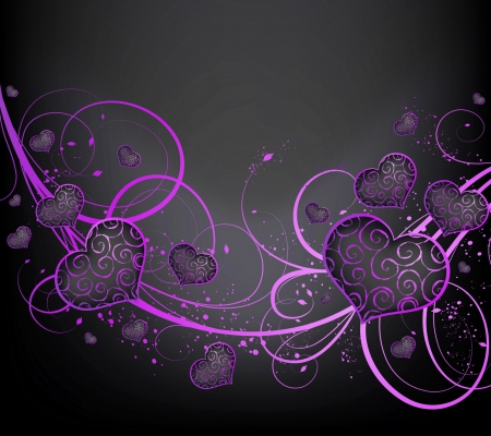 Heart design - purple, background, dark, heart