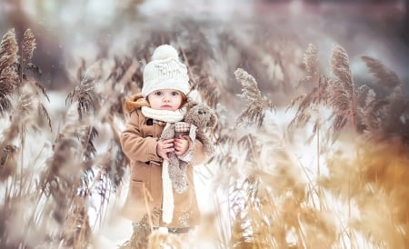 :) - winter, girl, cute, cold