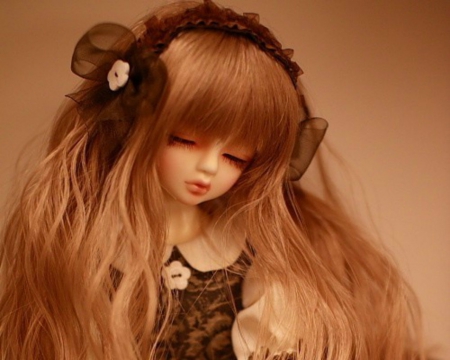 Doll - girl, cute, toy, doll